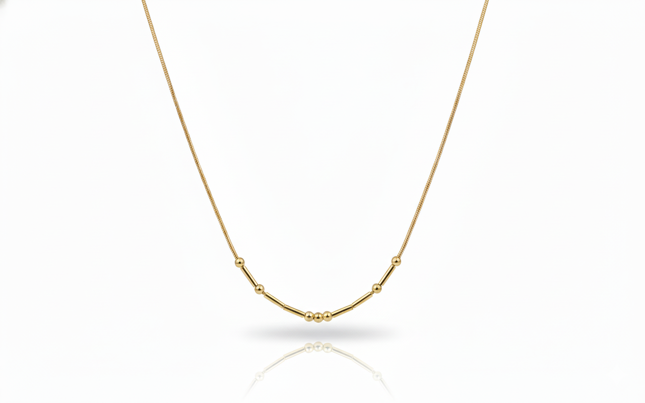 SilverGoldandRose Custom Morse Code Necklace - Personalized Hidden Message Jewelry