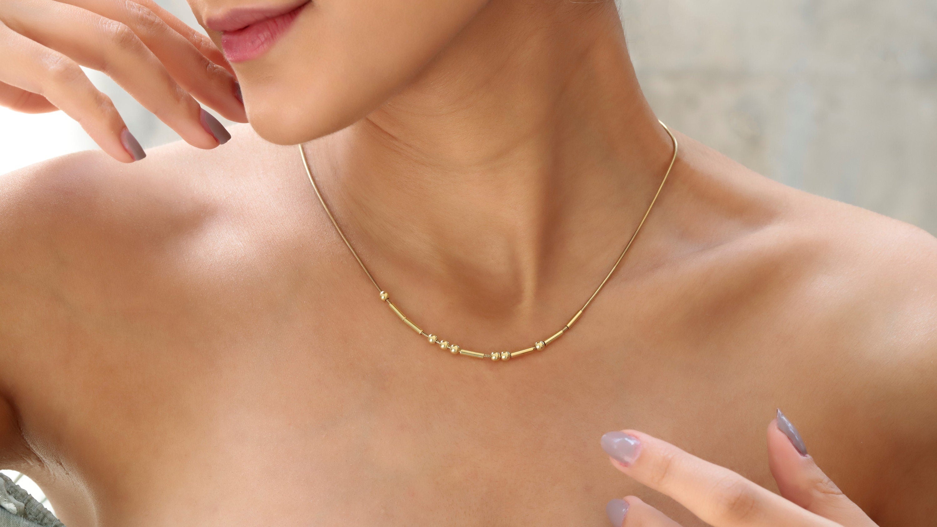 SilverGoldandRose Custom Morse Code Necklace - Personalized Hidden Message Jewelry